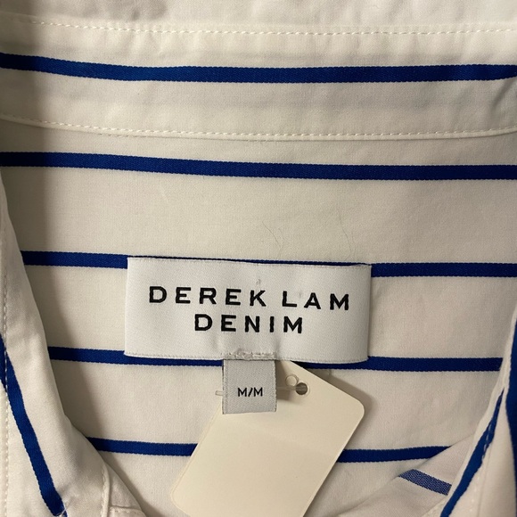 Derek Lam Denim Striped Shirt, M - Picture 5 of 5